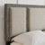 DB TRIPTYCH WHITE / GREY LINEN PLATFORM BED