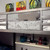 Ballarat - Triple Twin Bunk Bed With Desk - Silver (CM-BK1049)
