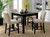 Kristie - 5 Piece Counter Height Table Set - Antique Black (CM3314PT-5PK)