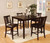 Bridgette - 5 Piece Square Counter Height Table Set - Espresso (CM3325PT-5PK)