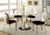 Valo - Round Dining Table - Silver / Black (CM3727T-TABLE)