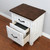 Alyson - Nightstand With USB Plug - Distressed White / Walnut (CM7962N)