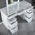 Louise - Vanity With Stool - White (FOA-DK5240-SET)