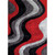 Vancouver - Area Rug - Black / Gray / Red (RG4134)