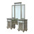 Salamanca - Vanity With Stool - Silver (CM7673V-SET)
