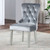 Adalia - Wingback Chair (Set of 2) - Silver / Dark Gray (CM3241GY-SC-2PK)