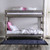 Arlette - Bunk Bed With 2 Slat Kits - Gray (AM-BK100GY-BED-SLAT)