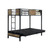 Clapton - Twin Over Full Bunk Bed - Black (CM-BK029TF)