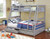 California - Twin Over Full Bunk Bed With 2 Drawers - Gray (CM-BK588GY-BED)