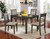 Taylah - 5 Piece Dining Table Set - Weathered Gray / Beige (CM3607T-5PK)
