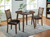 Blackwood - 3 Piece Round Dining Table Set - Walnut / Dark Brown (CM3771RT-3PK)
