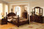 Tuscan - Eastern King Bed - Glossy Dark Pine (CM7571EK-BED)