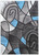 Sivas - Area Rug- Charcoal Blue Fabric (RG5187S)