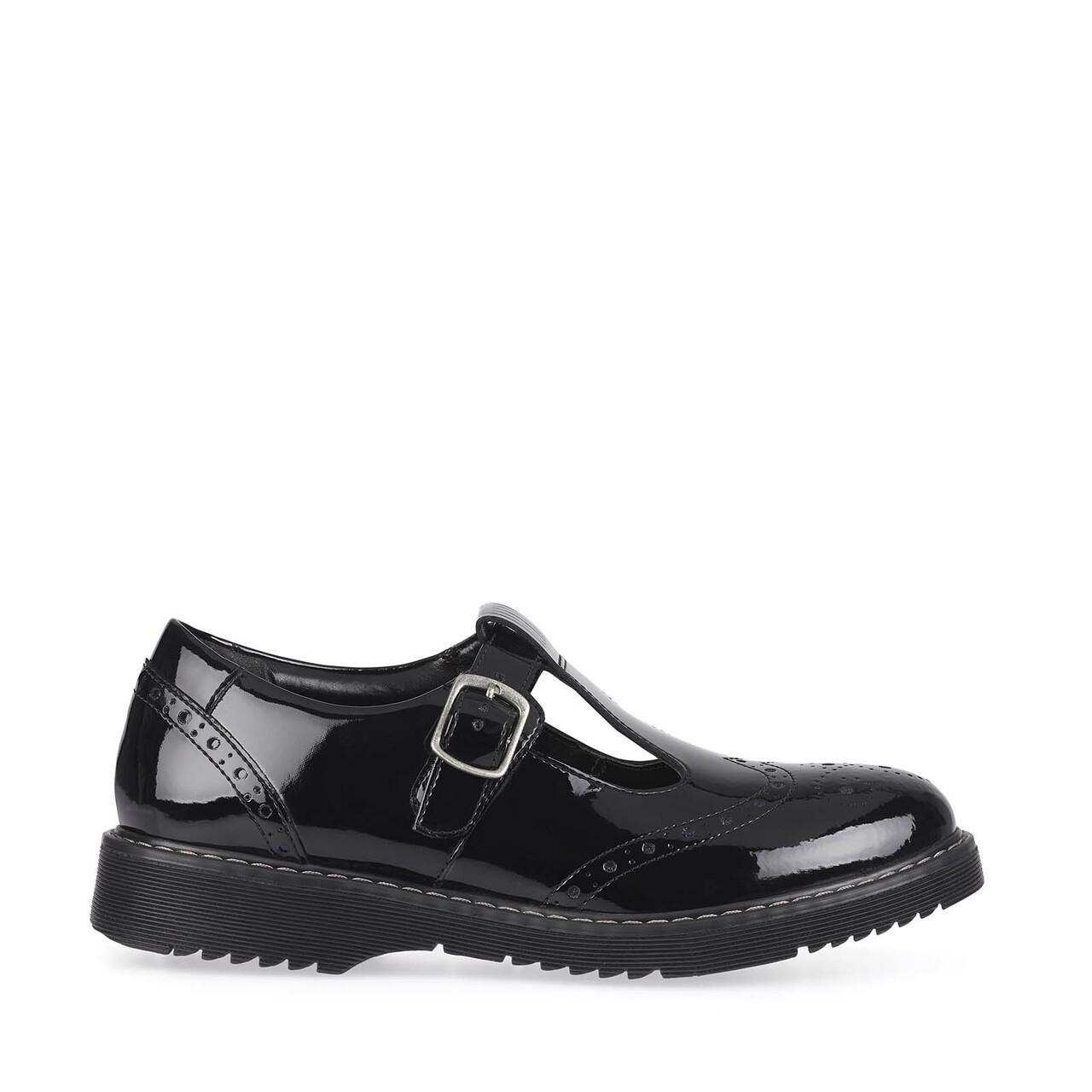 Black patent deals buckle shoes