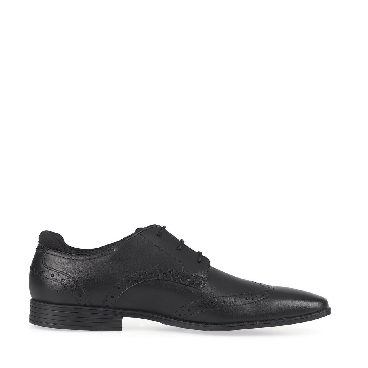 Casual Shoes Jones School Shoes Tailor, Black Leather Senior Boys