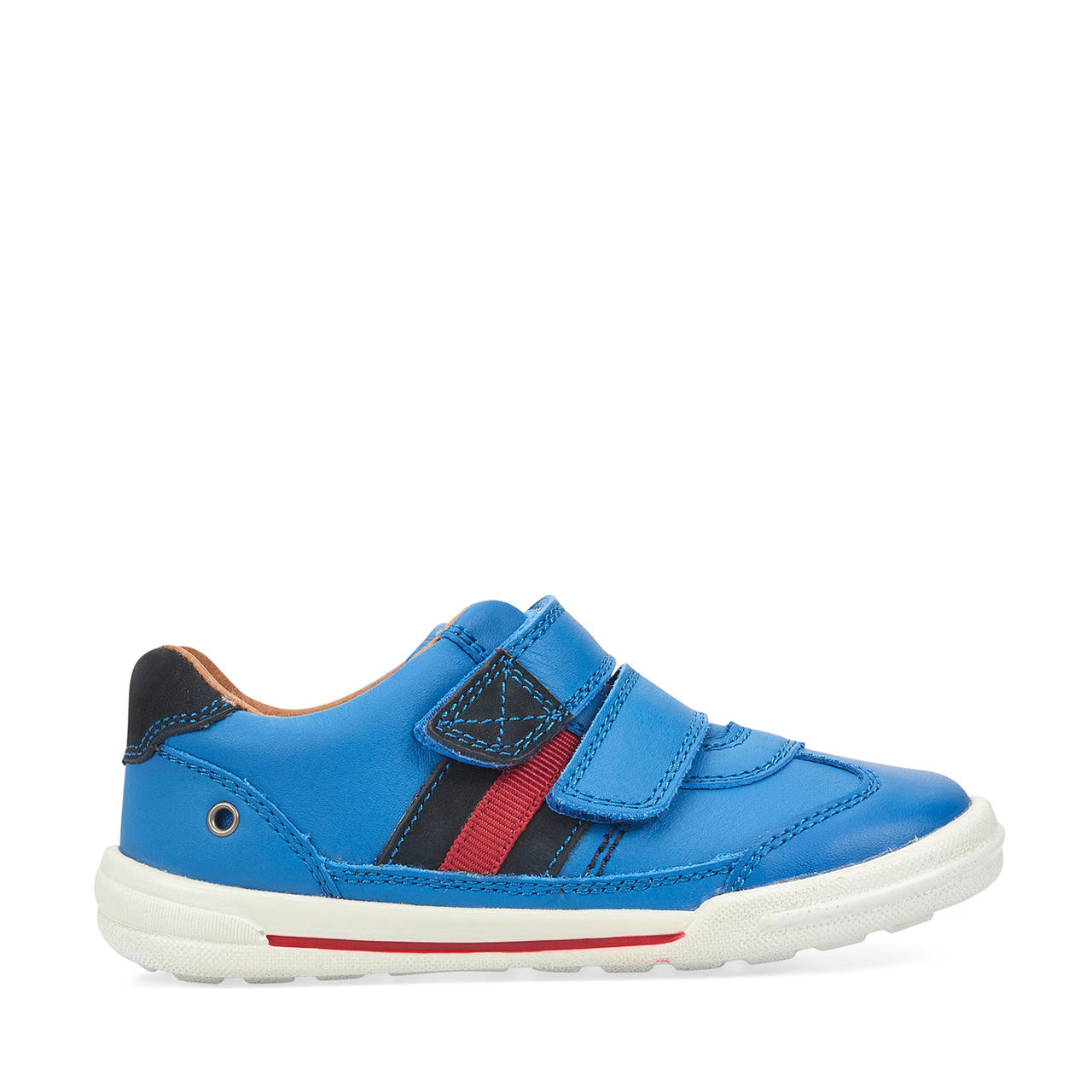 Seesaw, Blue leather boys riptape first walking shoes