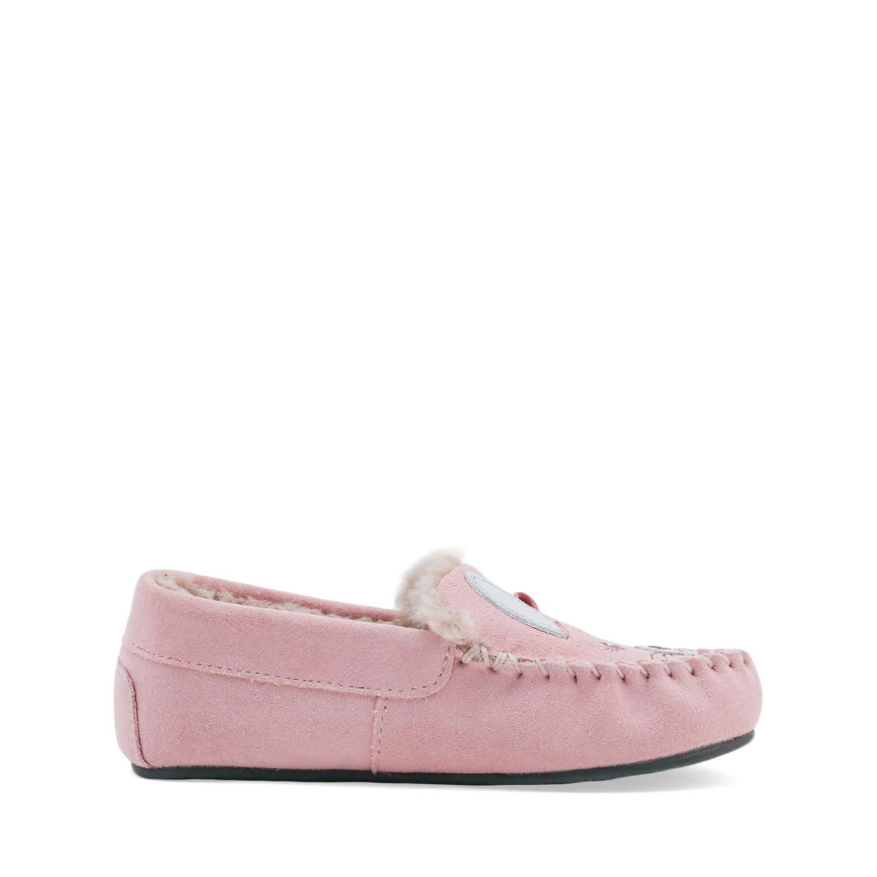 Snuggle, Pink suede bunny slip-on slippers - Start-Rite