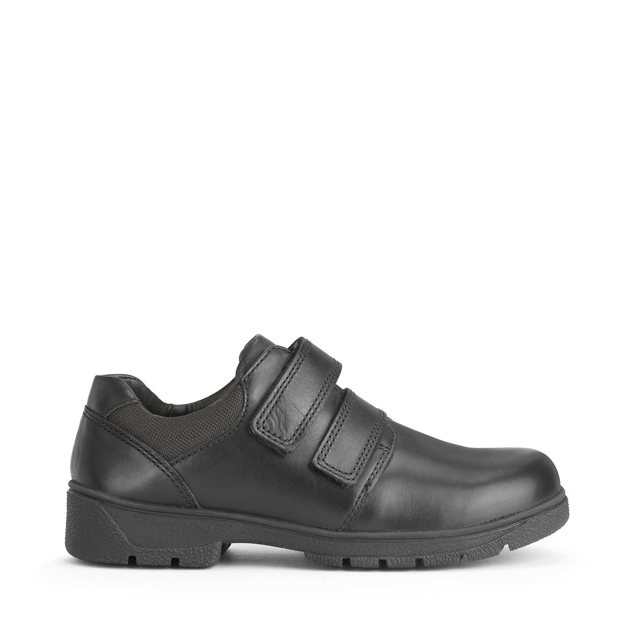 Subject, Black leather Simply by Start-Rite boys rip-tape school shoes