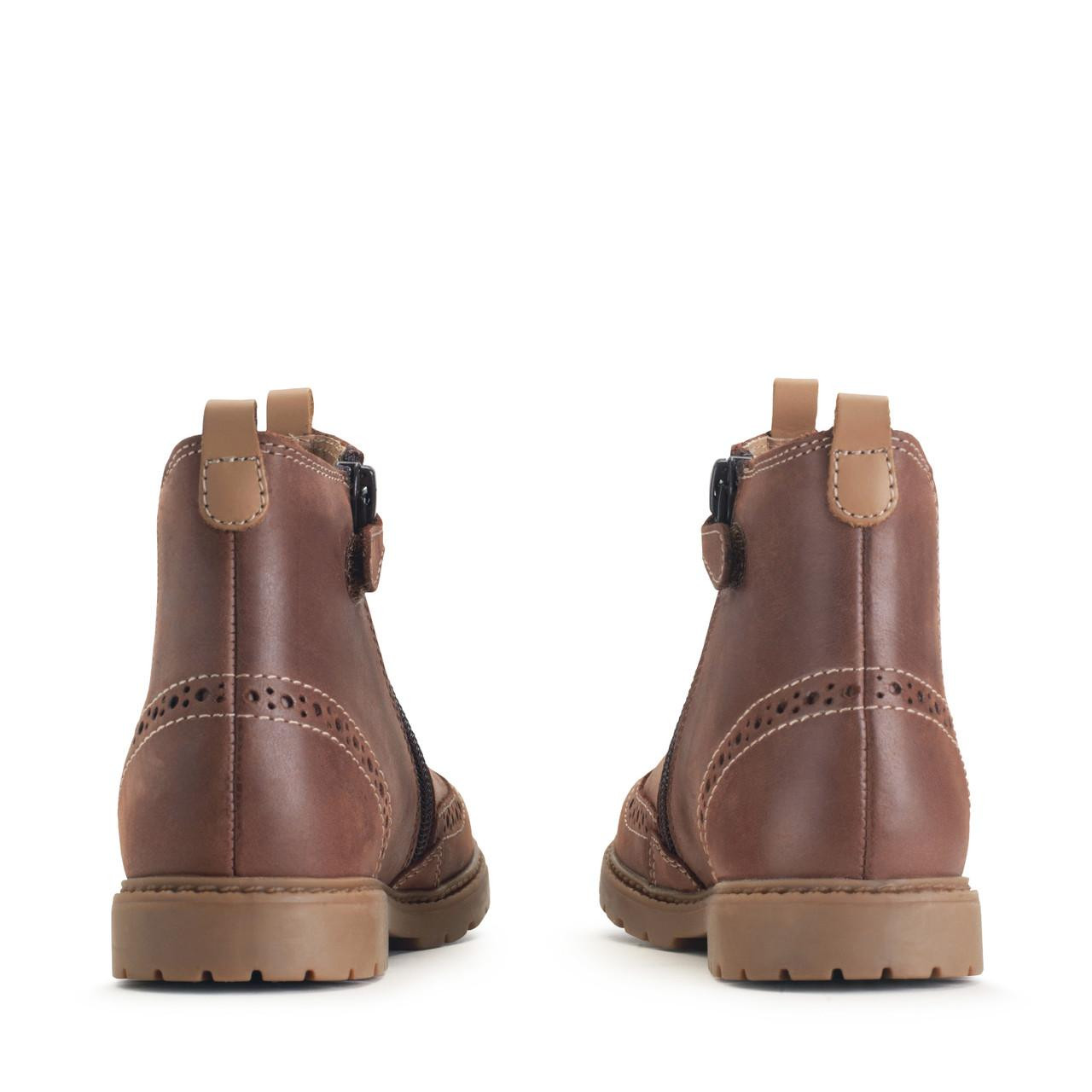 Chelsea, Tan leather childrens zip-up boots