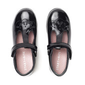 Start-Rite Poppy, Black patent girls riptape T-bar school shoes 2747_3