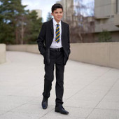 Start-Rite Tailor, Black leather boys primary lace-up school shoes 2792_7