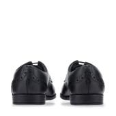 Start-Rite Brogue Snr, Black leather lace-up school shoes 3503_7