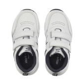 Start-Rite Meteor, white/navy leather riptape school trainers 6283_9