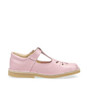 Start-Rite Lottie, pink leather girls t-bar buckle pre-school shoes 5184_6