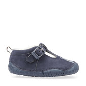 Start-Rite Cuddle, navy blue nubuck boys t-bar buckle pre-walkers 0775_9