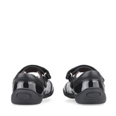Start-Rite Twizzle, black patent girls rip-tape first school shoes 1481_3