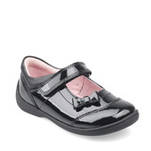 Start-Rite Twizzle, black patent girls rip-tape first school shoes 1481_3