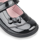 Start-Rite Twizzle, black patent girls rip-tape first school shoes 1481_3