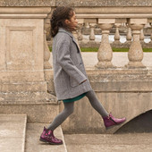 Start-Rite Chelsea, blackcurrant glitter patent girls zip-up ankle boots 1727_1