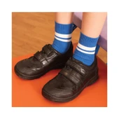 Start-Rite Rocket, black leather boys rip-tape school shoes 2797_7