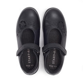 Start-Rite Wish, black leather girls rip-tape school shoes 2800_7