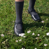 Start-Rite Spirit, black leather girls rip-tape school shoes 2802_7