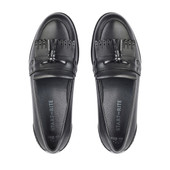 Start-Rite Sketch, black leather slip-on school shoes 3515_7