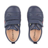 Start-Rite Tree House, navy leather boys rip-tape first walking shoes 0781_9