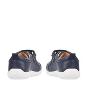Start-Rite Tree House, navy leather boys rip-tape first walking shoes 0781_9