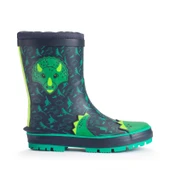 Start-Rite Little Puddle, Navy dino water resistant wellies 9931_9