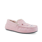 Start-Rite Snuggle, pink suede bunny slip-on slippers 9932_6