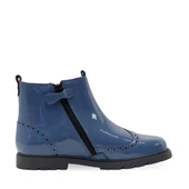 Start-Rite Chelsea, Dusty blue patent girls zip ankle boots 1724_2