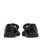 Start-Rite Mystery, Black leather girls rip-tape pre-school shoes 1740_7