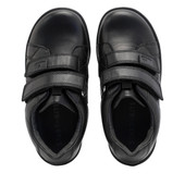 Start-Rite Explore, Black leather boys rip-tape pre-school shoes 1742_7