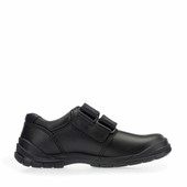 Start-Rite Engineer, Vegan black synthetic boys rip-tape school shoes
 2270_4