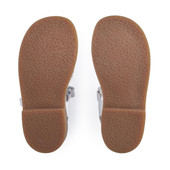 Start-Rite Holiday, White leather girls rip-tape sandals 5201_5