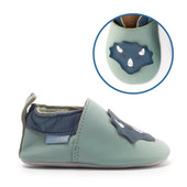 Start-Rite Fable, Dusty sage leather dino baby pram shoes 0230_5