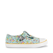 Start-Rite Roar-some, Multi colour print girls t-bar buckle canvas 6159_5