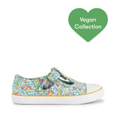 Start-Rite Roar-some, Multi colour print girls t-bar buckle canvas 6159_5