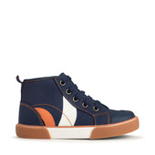 Start-Rite Arcade, Navy canvas closed zip up canvas high top 6189_9
